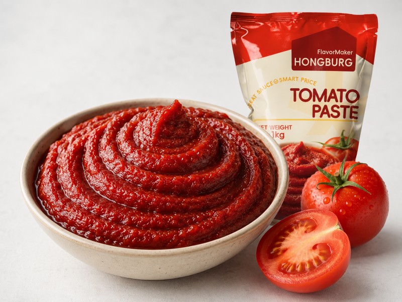 Tiefrote Tomatenmark mit hohem Brix-Wert