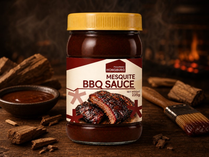 Mesquite-BBQ-Sauce mit reichhaltigem Rauchgeschmack