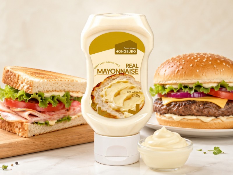 Echte Mayonnaise in der Quetschflasche