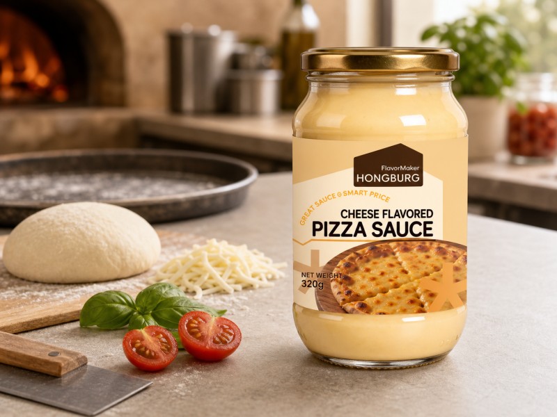Dicke, cremige Pizzasauce mit Käsegeschmack
