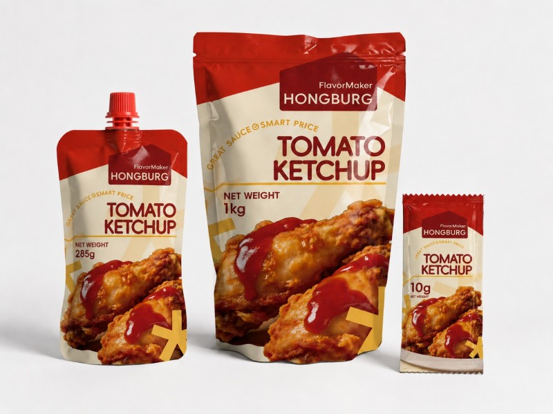 Tomatenketchup im Beutel