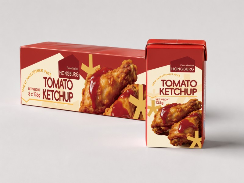 Tomatenketchup im Tetra Pak